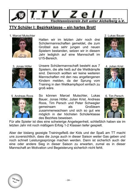 Matchwinner 2007/2008 zum Download - TTV Zell u.A.