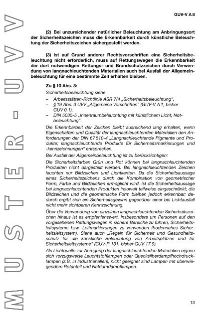 GUV-V A8 - Sicherheitstechnische Dienste und Umweltschutz