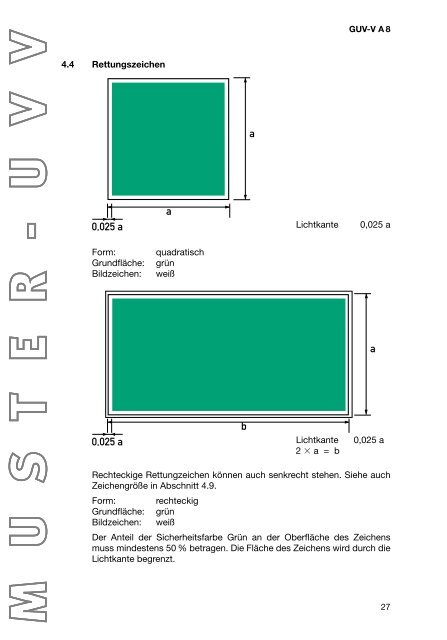 GUV-V A8 - Sicherheitstechnische Dienste und Umweltschutz