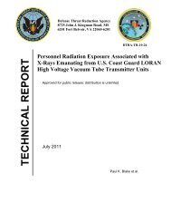 TECHNICAL REPORT - Defense Threat Reduction Agency