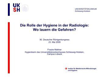 Die Rolle der Hygiene in der Radiologie: Wo lauern die Gefahren?