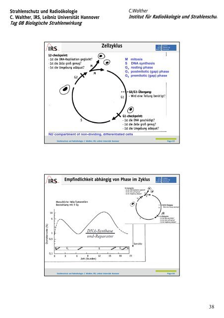 Vorlesung Strahlenschutz und Radioökologie - IRS - Leibniz ...