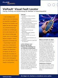 VisiFault™ Visual Fault Locator - Fluke Networks