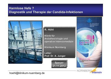 Harmlose Hefe ? Diagnostik und Therapie der Candida-Infektionen