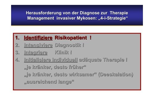 Harmlose Hefe ? Diagnostik und Therapie der Candida-Infektionen