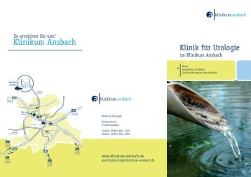 Flyer Urologie - Klinikum Ansbach