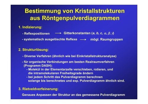 Röntgen- Pulverdiagramme - Institut für Anorganische und ...