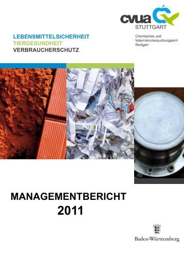 Managementbericht 2011 - CVUA Stuttgart