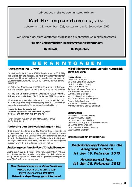 MZO Umbruch 4-2012.indd - ZBV-Oberfranken