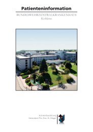 Patienteninformation - Bundeswehrzentralkrankenhaus Koblenz