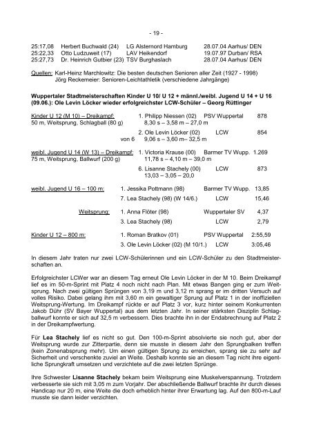 LCW Echo 103 (Dezember 2012) - LC Wuppertal