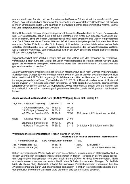 Info - Nr. 87 (Ausgabe Dezember 2005) - LC Wuppertal
