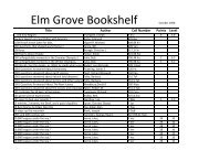 Elm Grove Bookshelf - (Home Page) Bossier Parish Schools