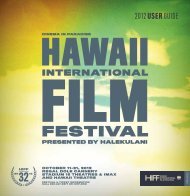 Download the program book PDF - Hawaii International Film Festival