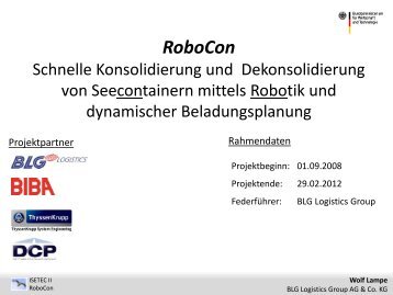 Schnelle Konsolidierung und Dekonsolidierung von ... - bei ISETEC-II