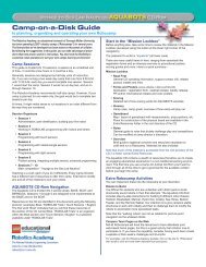 Camp-on-a-Disk Guide - Robotics Academy - Carnegie Mellon ...