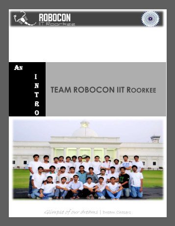 Glimpse of Dreams - Robocon IITR