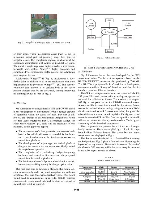 Design of an Autonomous Amphibious Robot for Surf - index - Naval ...