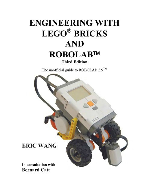 ENGINEERING WITH LEGO BRICKS AND ROBOLAB™ - College of ...