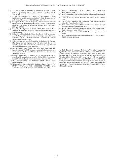 Design and Implementation of Stair-Climbing Robot for ... - ijcee