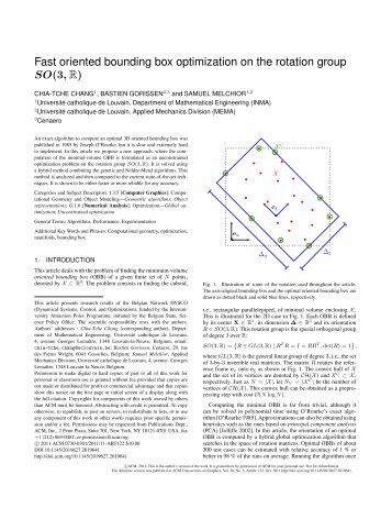 Fast oriented bounding box optimization on the rotation group