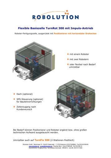 Produktspezifikation TurnRot 300 - Robolution