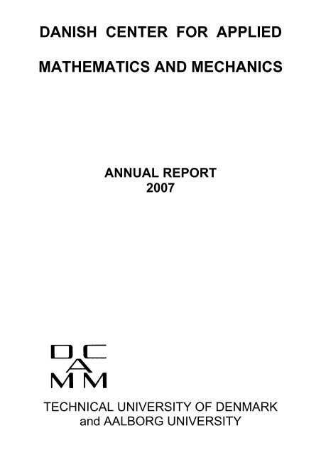 danish center for applied mathematics and - Solid Mechanics