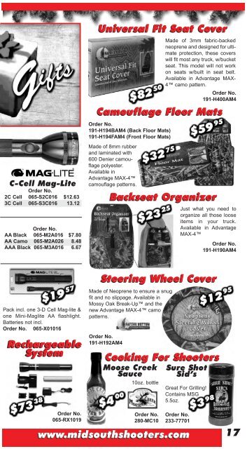 Fall Master Catalog, You Will Find Many Great - Midsouth Shooters ...