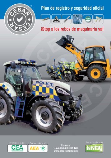 ¡Stop a los robos de maquinaria ya! - CESAR