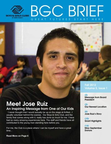 Meet Jose Ruiz - Boys and Girls Club of Kern County