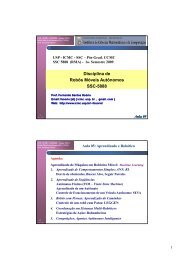 Disciplina de Robôs Móveis Autônomos SSC-5888 - ICMC - USP