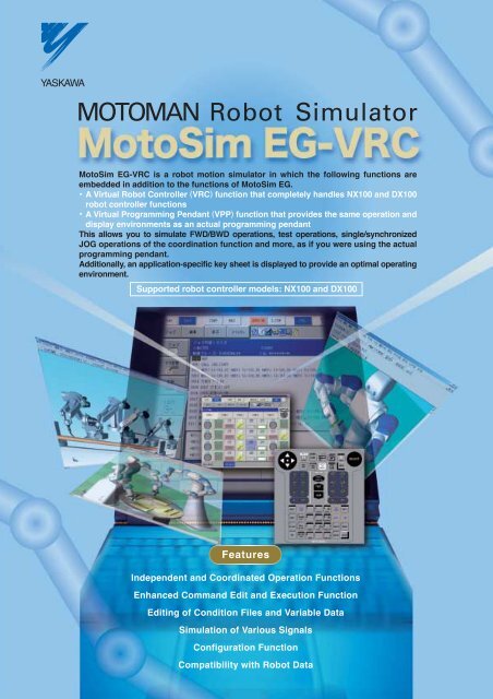 MOTOMAN Robot Simulator MotoSim EG-VRC