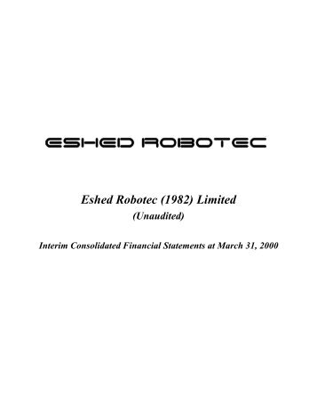 Eshed Robotec (1982) Limited