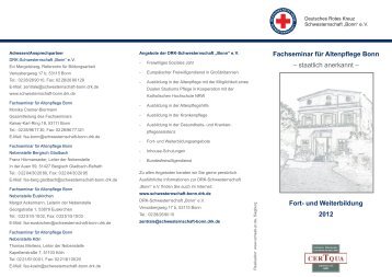 Fort- und Weiterbildung 2012 Fachseminar für Altenpflege Bonn ...