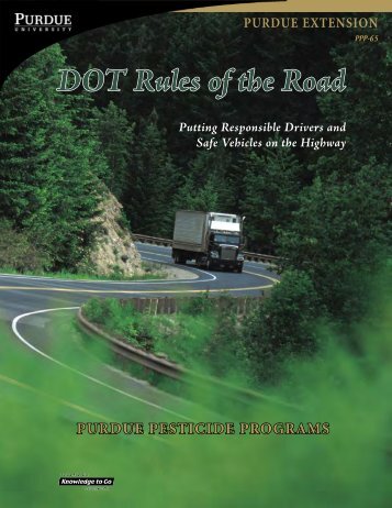 PPP-65 DOT Rules of the Road - Purdue Pesticide Programs ...