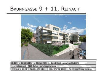 BRUNNGASSE 9 + 11, REINACH - Linder • Immobilien • Promotion