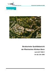 Strukturierter Qualitätsbericht 2004 - LVR-Klinik Bonn ...