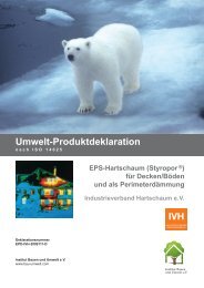 EPS-Hartschaum (Styropor ®) für Decken/Böden und als - Sunpor