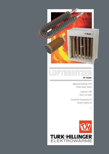 HRR/RHR - Lufterhitzer/Rippenrohrheizkörper - Türk + Hillinger GmbH