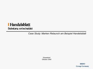 Marken Relaunch am Beispiel Handelsblatt - managerTool