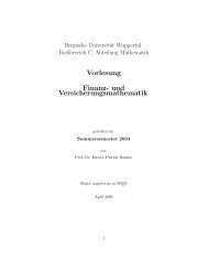 Vorlesung Finanz- und Versicherungsmathematik - tiera.ru