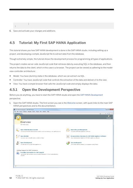 SAP HANA Developer Guide - Get a Free Blog