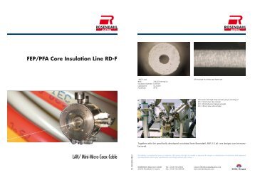 FEP/PFA Core Insulation Line RD-F - Rosendahl Austria
