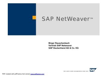 SAP AG, Herr Rauschenbach - Wirtschaftsinformatik HTW Berlin