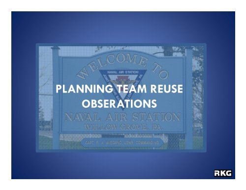 NAS-JRB Willow Grove Base Reuse Master Plan and ...