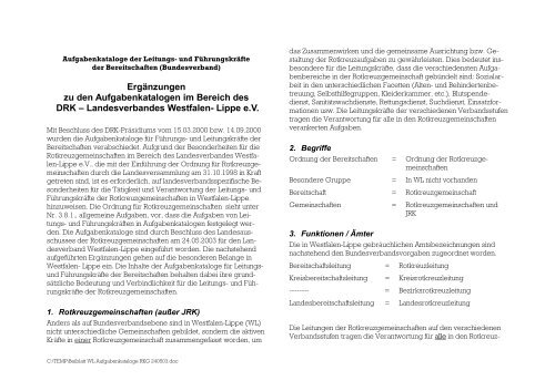 Aufgabenkatalog RKG.pdf - DRK Landesverband Westfalen-Lippe e.V.