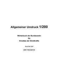 Allgemeiner Umdruck 1/200, Wörterbuch der Bundeswehr für