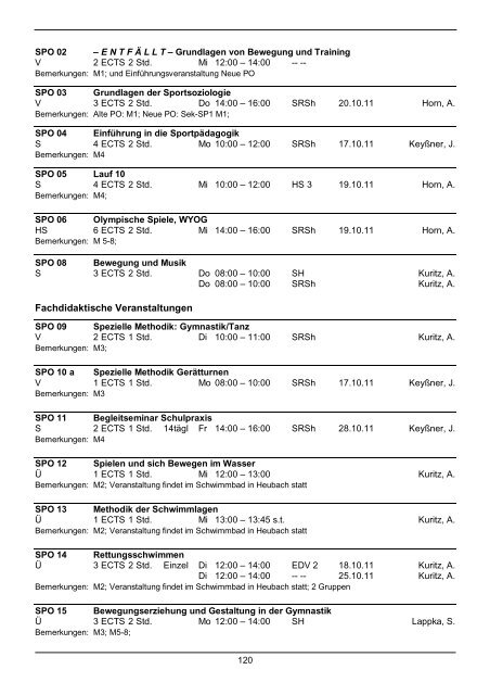 Vorlesungs- verzeichnis - Pädagogische Hochschule - Schwäbisch ...