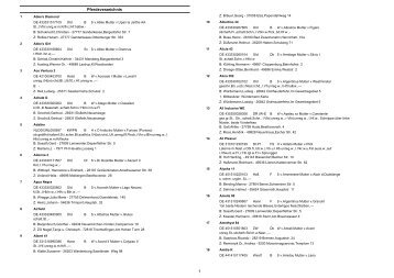 Pferdeverzeichnis 1 - PSVWE