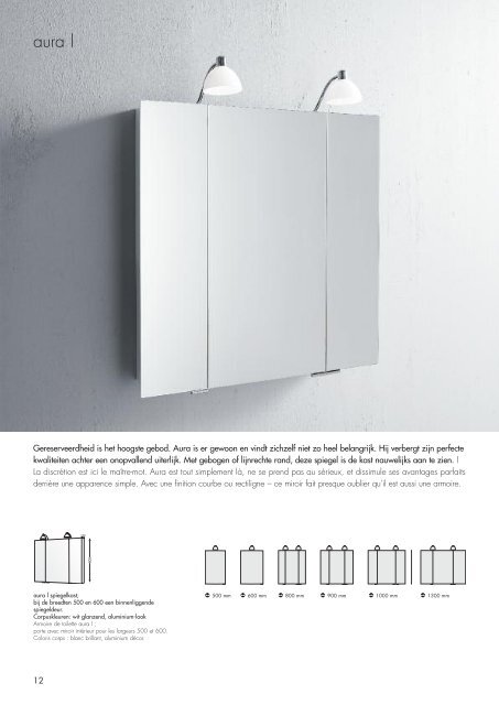 mirror cabinets 09/10 - badkamer documentatie online